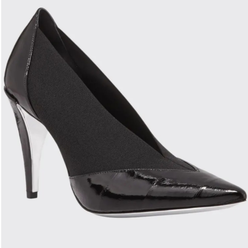 GIVENCHY Elastic Pumps Pointed Toe Shiny Black - Picture 4 of 5